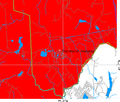 Thornhurst township, PA map