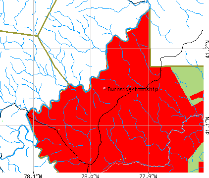 Burnside township, PA map