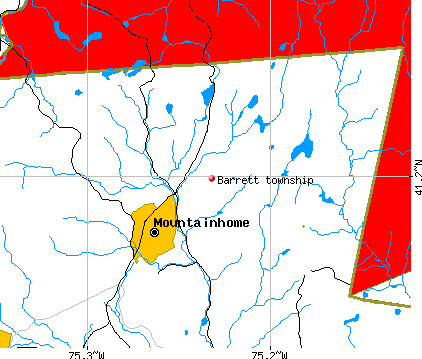 Barrett township, PA map