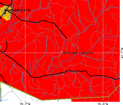 Moreland township, PA map