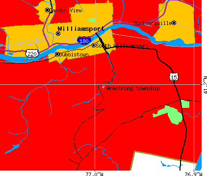 Armstrong township, PA map
