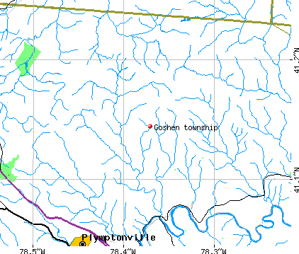 Goshen township, PA map