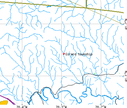 Girard township, PA map