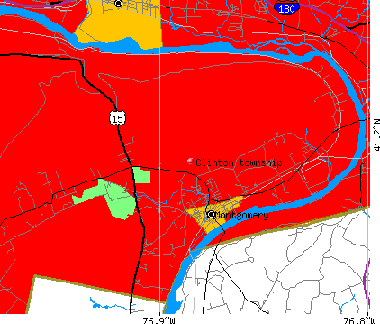 Clinton township, PA map
