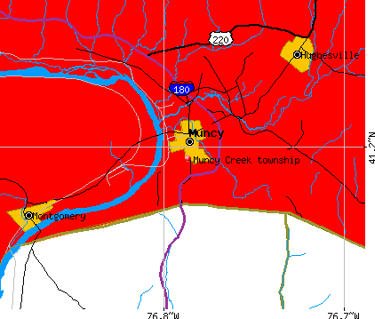 Muncy Creek township, PA map