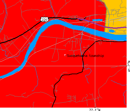 Susquehanna township, PA map