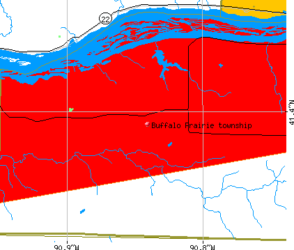 Buffalo Prairie township, IL map