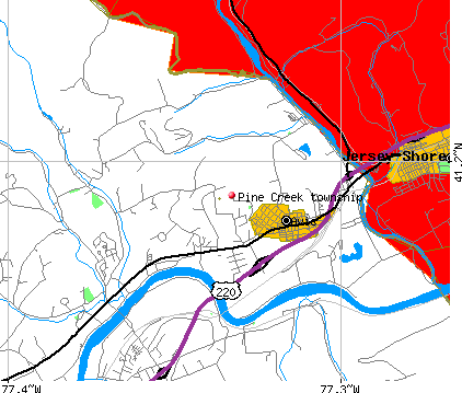 Pine Creek township, PA map
