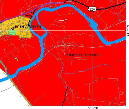 Nippenose township, PA map