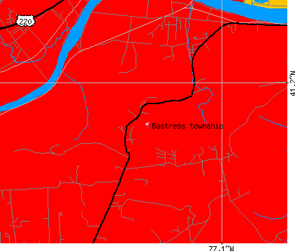 Bastress township, PA map