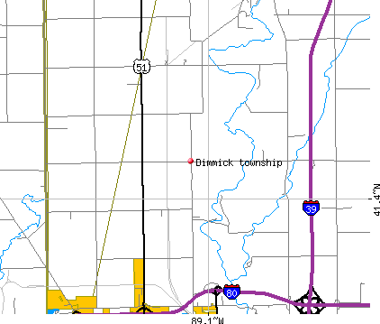 Dimmick township, IL map