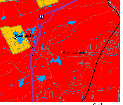 Rice township, PA map