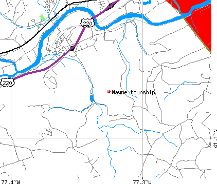 Wayne township, PA map