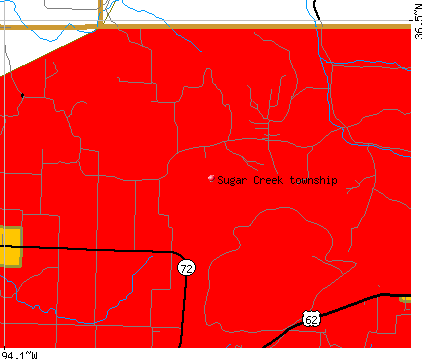 Sugar Creek township, AR map