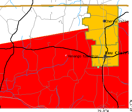 Venango township, PA map