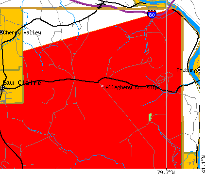 Allegheny township, PA map