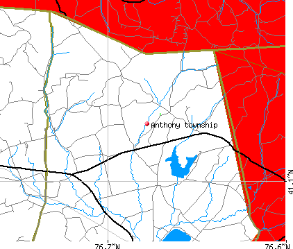 Anthony township, PA map