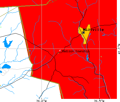 Madison township, PA map