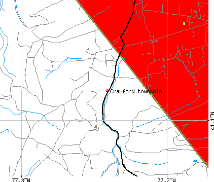 Crawford township, PA map