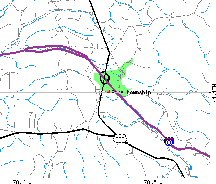 Pine township, PA map
