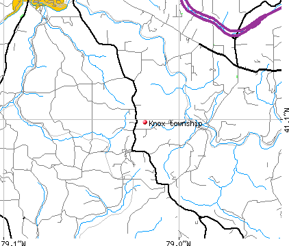 Knox township, PA map