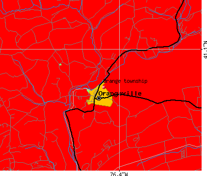 Orange township, PA map