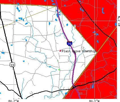 Plain Grove township, PA map