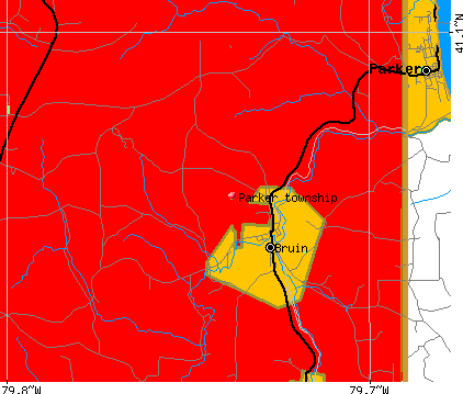 Parker township, PA map
