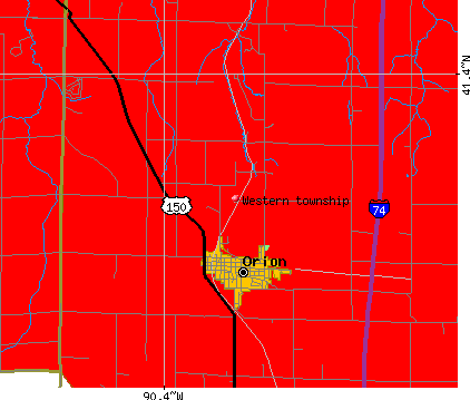 Western township, IL map
