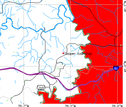 Cooper township, PA map