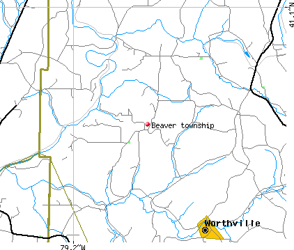 Beaver township, PA map