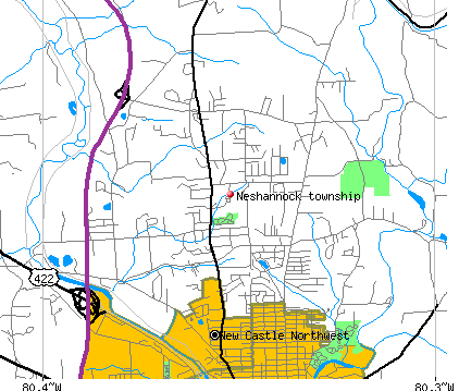 Neshannock township, PA map