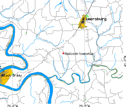 Madison township, PA map