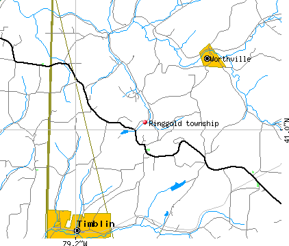 Ringgold township, PA map
