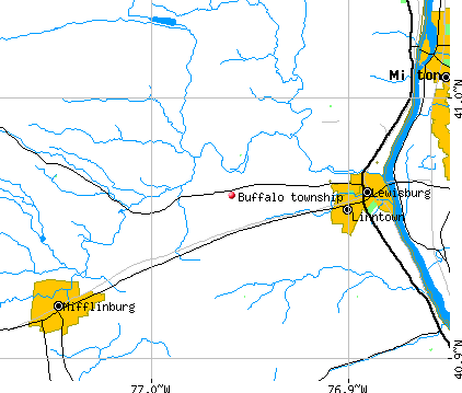 Buffalo township, PA map
