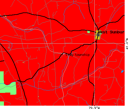 Clay township, PA map