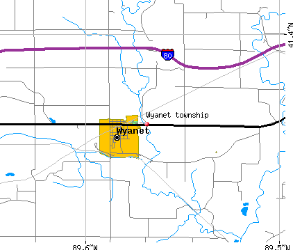 Wyanet township, IL map