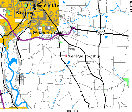Shenango township, PA map