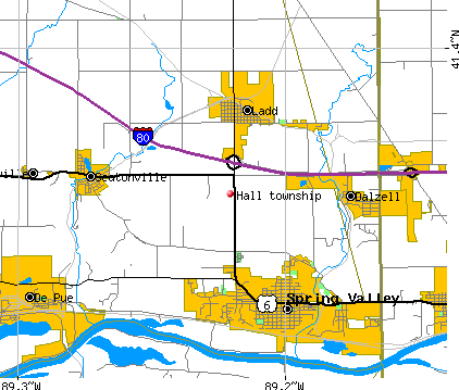 Hall township, IL map