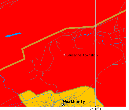 Lausanne township, PA map