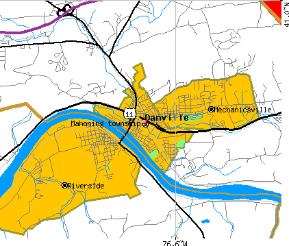 Mahoning township, PA map