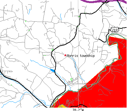 Morris township, PA map