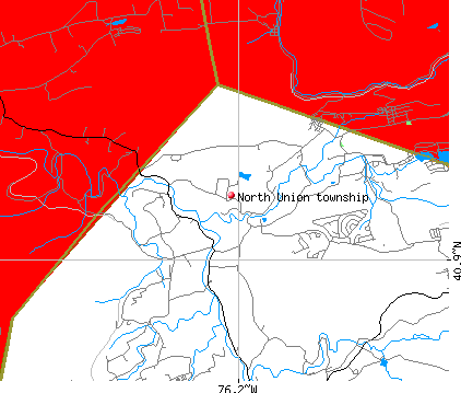 North Union township, PA map
