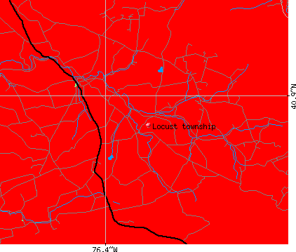 Locust township, PA map