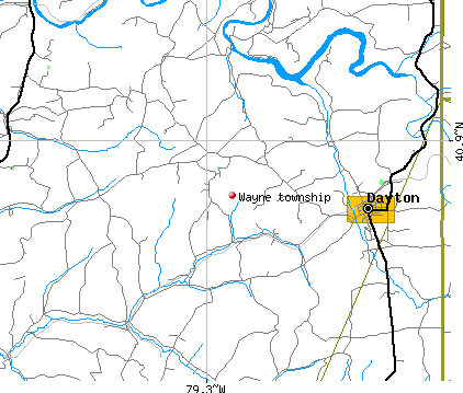 Wayne township, PA map
