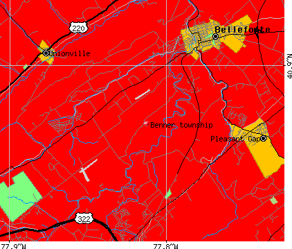Benner township, PA map