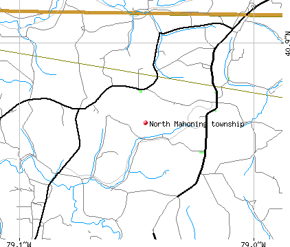 North Mahoning township, PA map