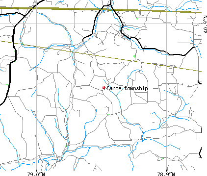 Canoe township, PA map