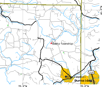 Banks township, PA map