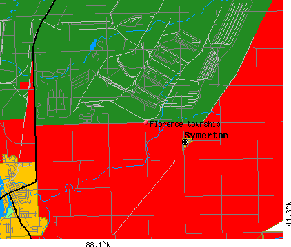Florence township, IL map